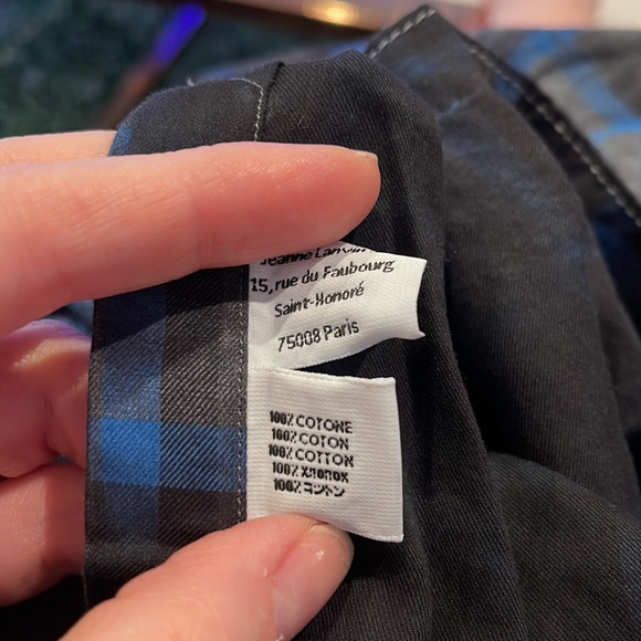 NWT Lanvin spray paint effect checked shirt - Picture 11 of 16